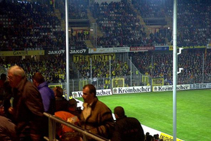 Das Dreisamstadion im beschaulichen Freiburg