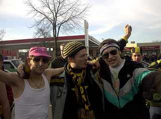 BVB-Fans auf dem Weg nach Wolfsburg
